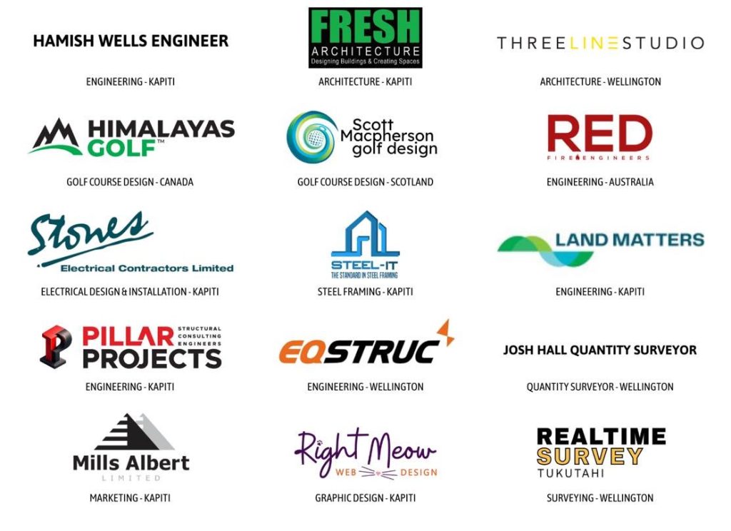 A number of company logos